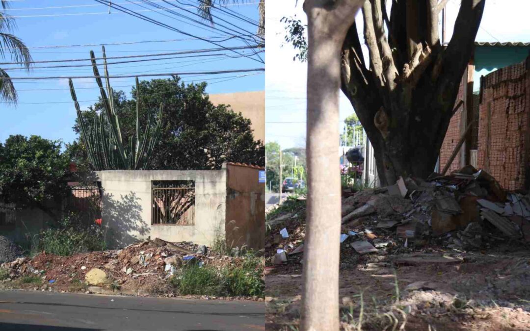 Para driblar preço ‘salgado’, moradores ignoram uso de caçambas e enchem calçadas de entulhos