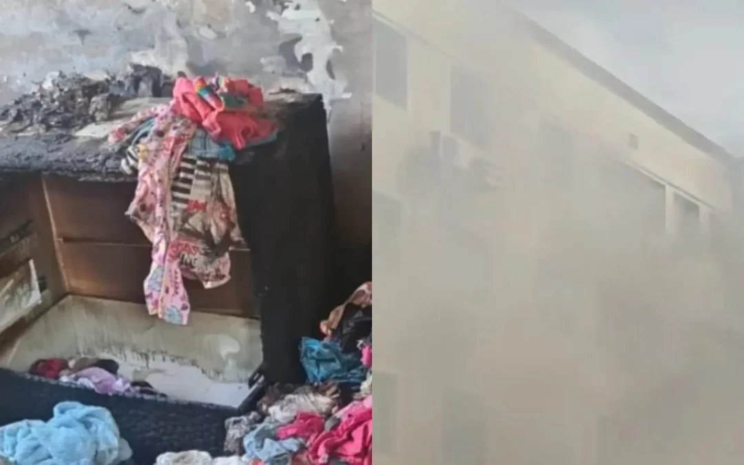 Família de apartamento destruído em incêndio no Tiradentes faz vaquinha para recomeçar: ‘perda total’