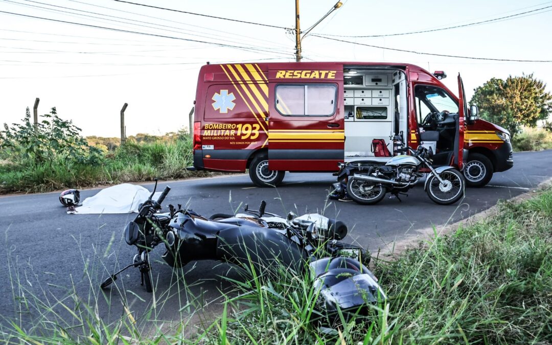 Motos batem e garupa morre atropelada por ônibus no Nova Lima em Campo Grande