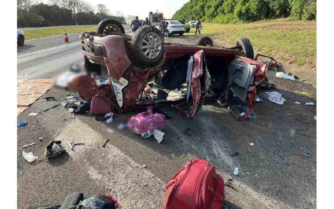 Acidente com motorista de aplicativo de MS acaba com mãe e filho mortos em rodovia de São Paulo