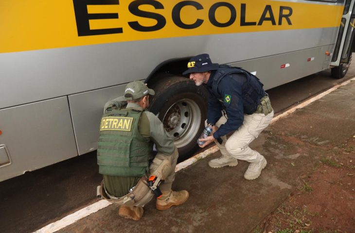 Detran-MS integra operação do TCE na vistoria do Transporte Escolar em Bandeirantes