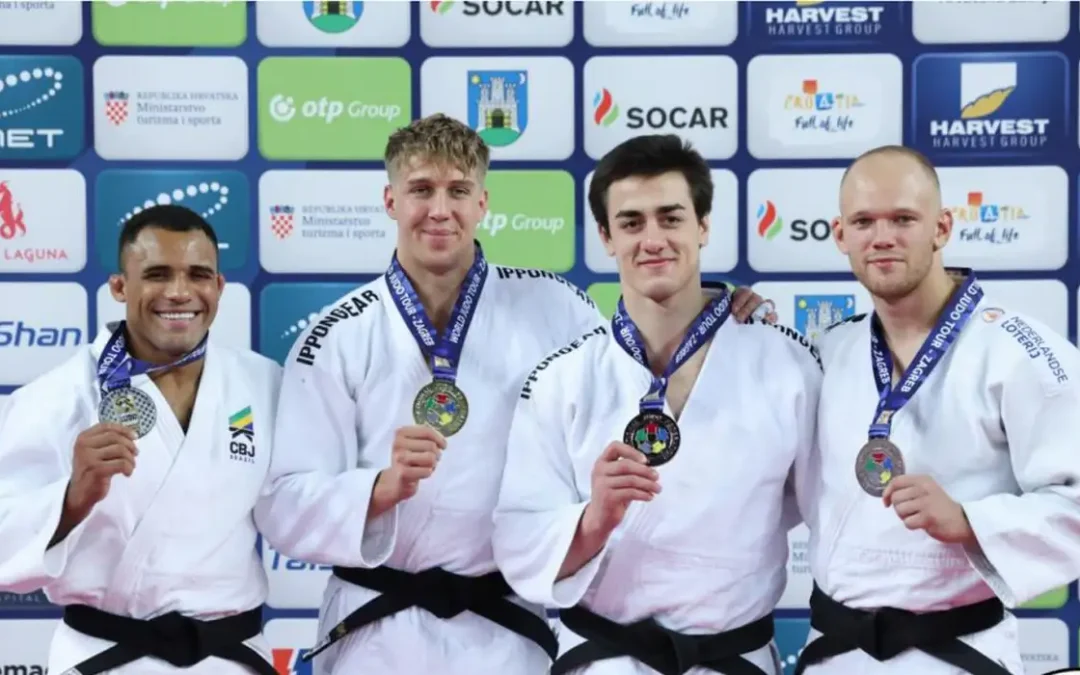 Judocas brasileiros terminam com cinco pódios em Grand Prix de Zagreb