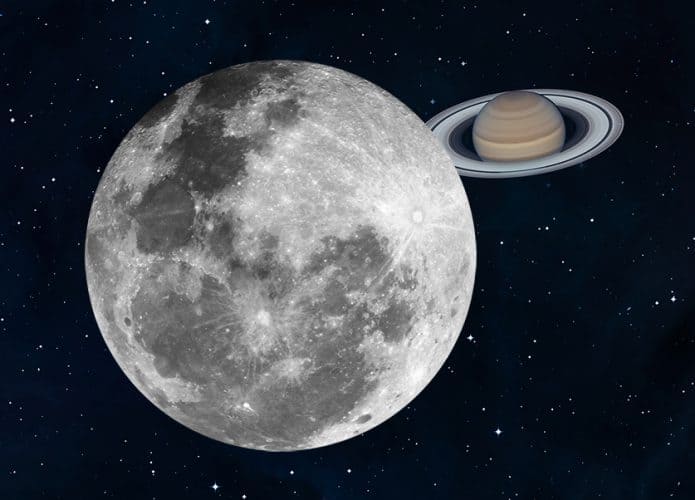 Lua e Saturno aparecem próximos no céu e fenômeno pode ser visto hoje no Brasil