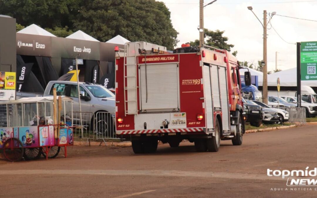 Técnico de iluminação morre após sofrer choque elétrico durante montagem de palco na Expogrande