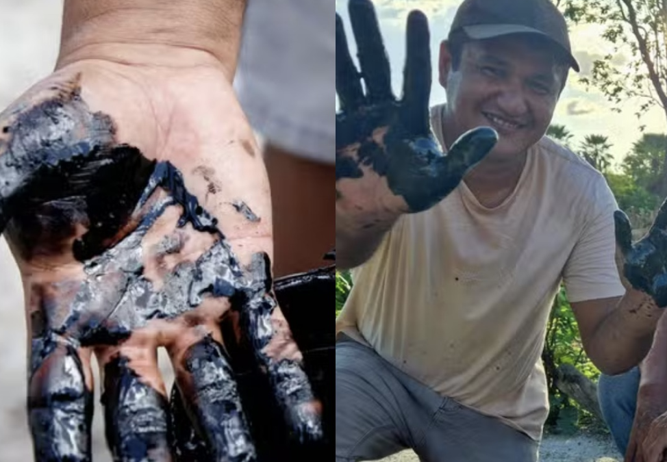 Agricultor procura água e acaba encontrando petróleo no interior do Ceará