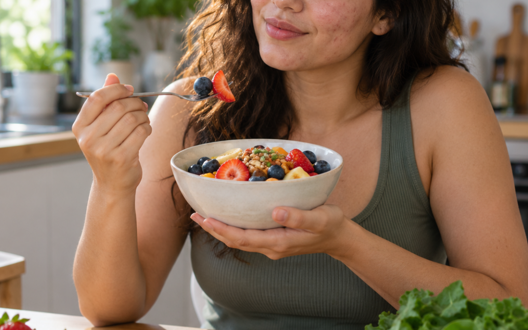 Alimentação rica em antioxidantes está ligada a menor impacto da acne na qualidade de vida
